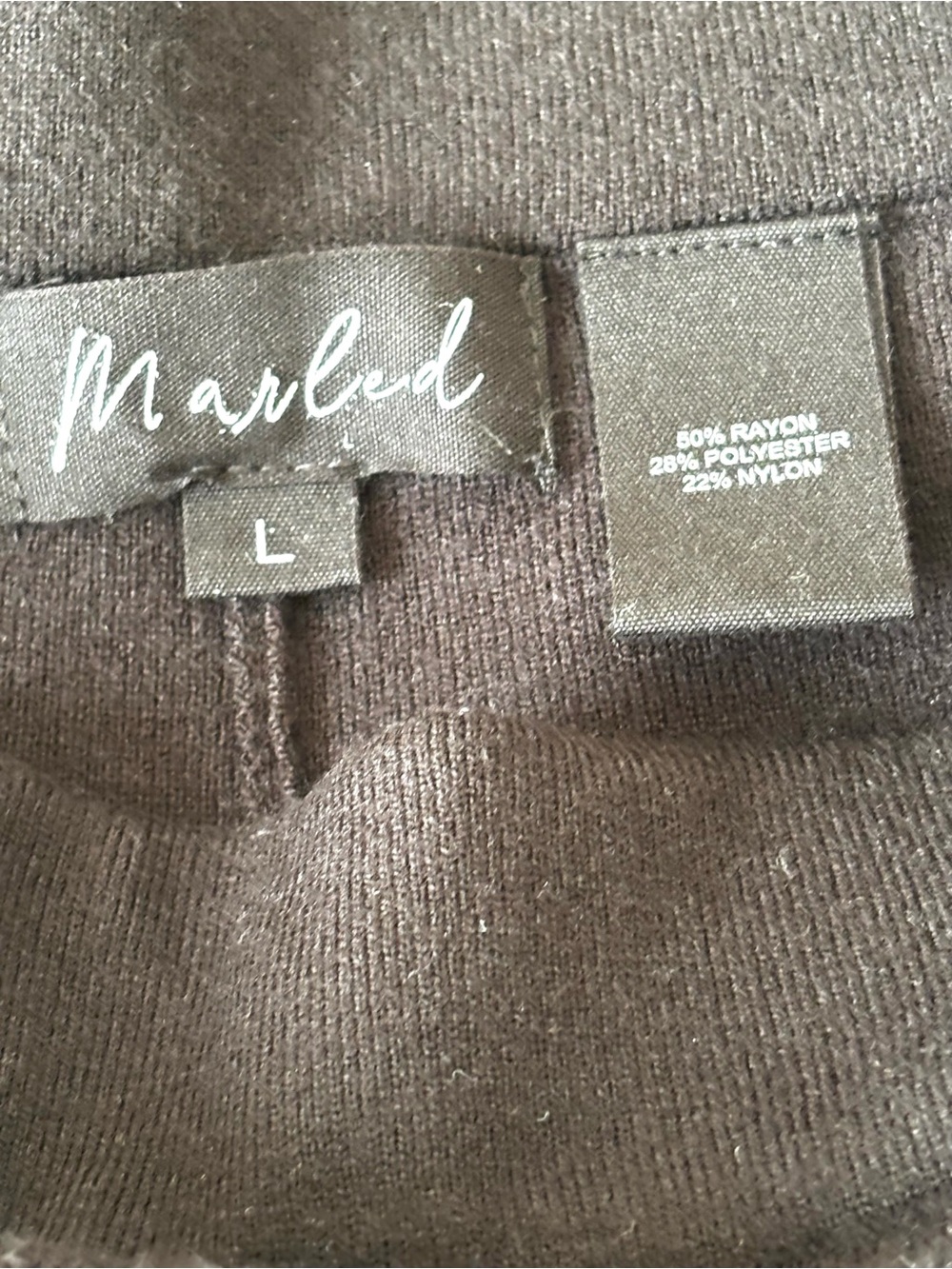 Marled 2-Piece Knit Set Sleeveless Mock Neck Top & Pants Black Size L - Picture 5 of 8